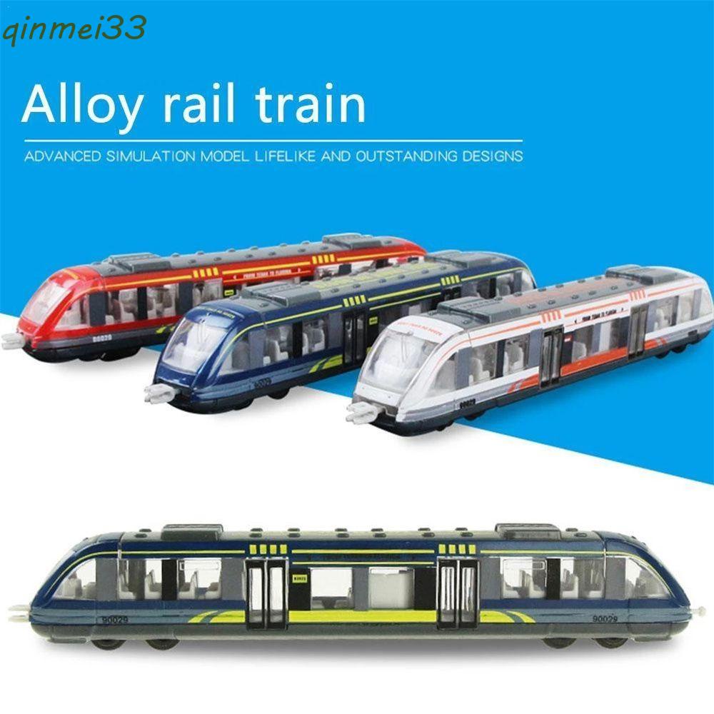 QINMEI Simulacion De Tren De Juguete Especial Juguetes Educativos Metro De Aleacion De Metal Diecast Shopee Mexico