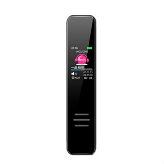 Grabadora digital activada por voz de 16 GB Grabadora de audio espía Pequeña  grabadora oculta de dictáfono (Negro)