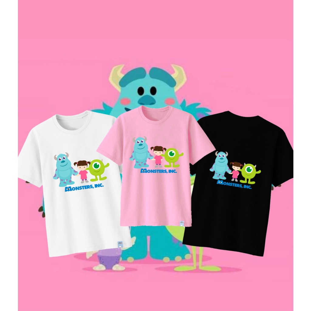 Camiseta MONSTER INC camiseta de Color personalizado beb ni os adolescentes y adultos algod n 30 S EXTRA suave