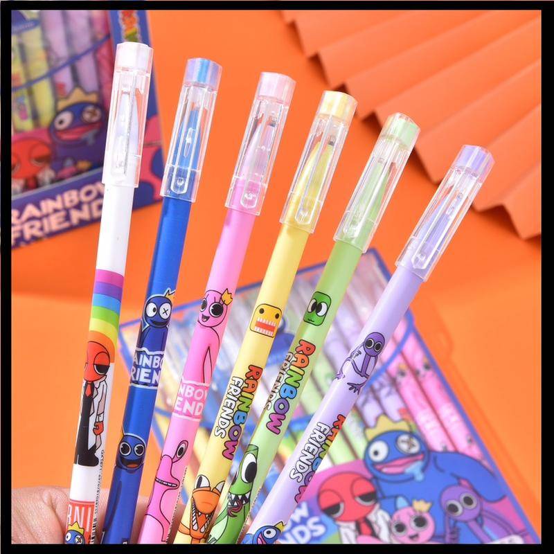 Set De 8 Bolígrafos De Gel Borrables Con Tinta Térmica – Punta 0.7 Mm – Motivos De Animales – Ideal Para Escuela Y Oficina