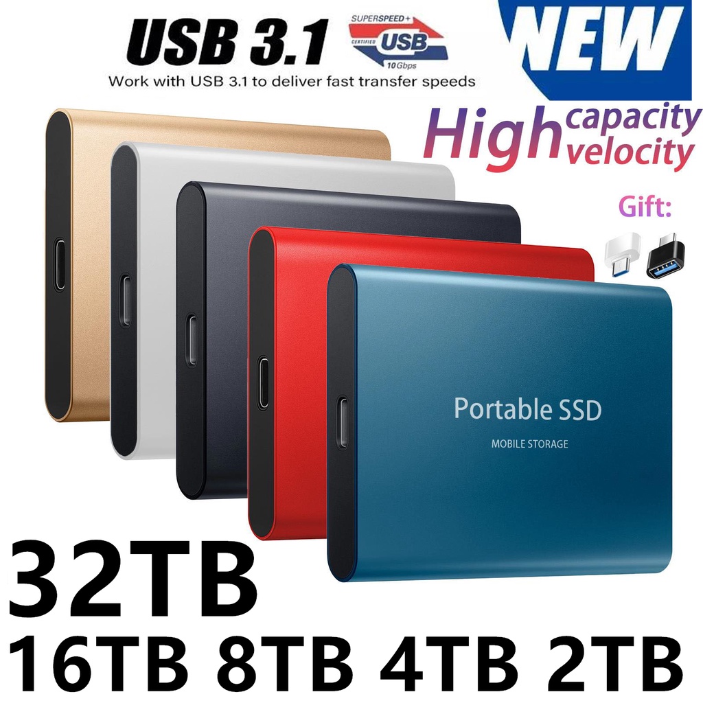 Unidad De Estado Sólido Móvil 32TB16TB 8TB 4TB Mini sdd Gran Capacidad ...