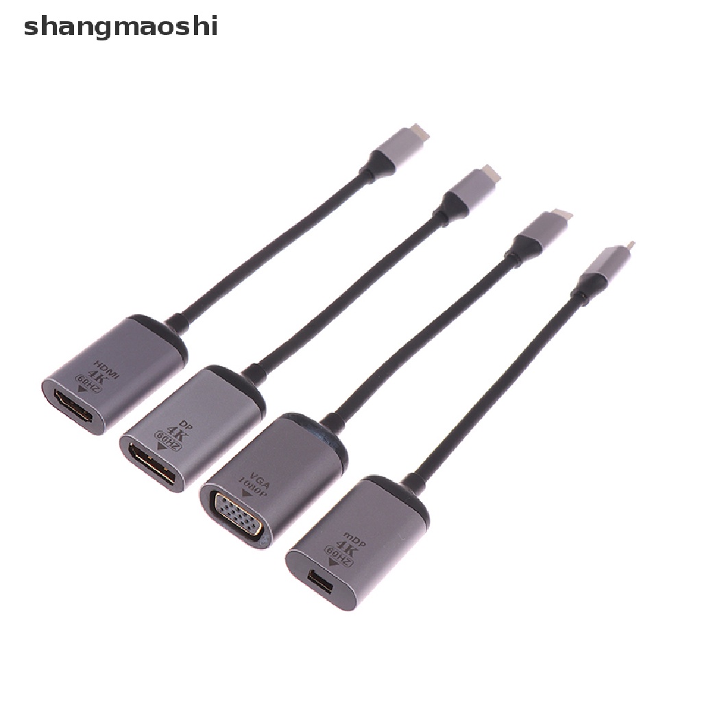 shangmaoshi 4K USB C A HDMI/VGA/DP/Mini Cable Adaptador Thunderbolt UHD