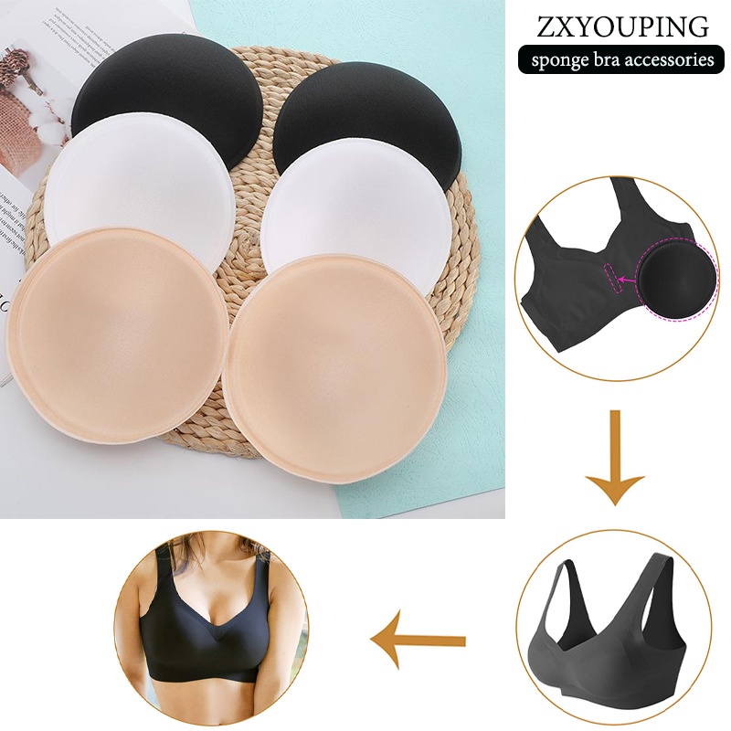 2 Pairs Breast Pad Inserts Intimates Accessories Bra Cups Inserts Workout  Bras for Women Bra Inserts Sujetadores Para Mujer Sport Bra Padding Inserts