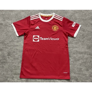 Chandal del Manchester United 2021-2022 Manga Corta Rojo y Blanco