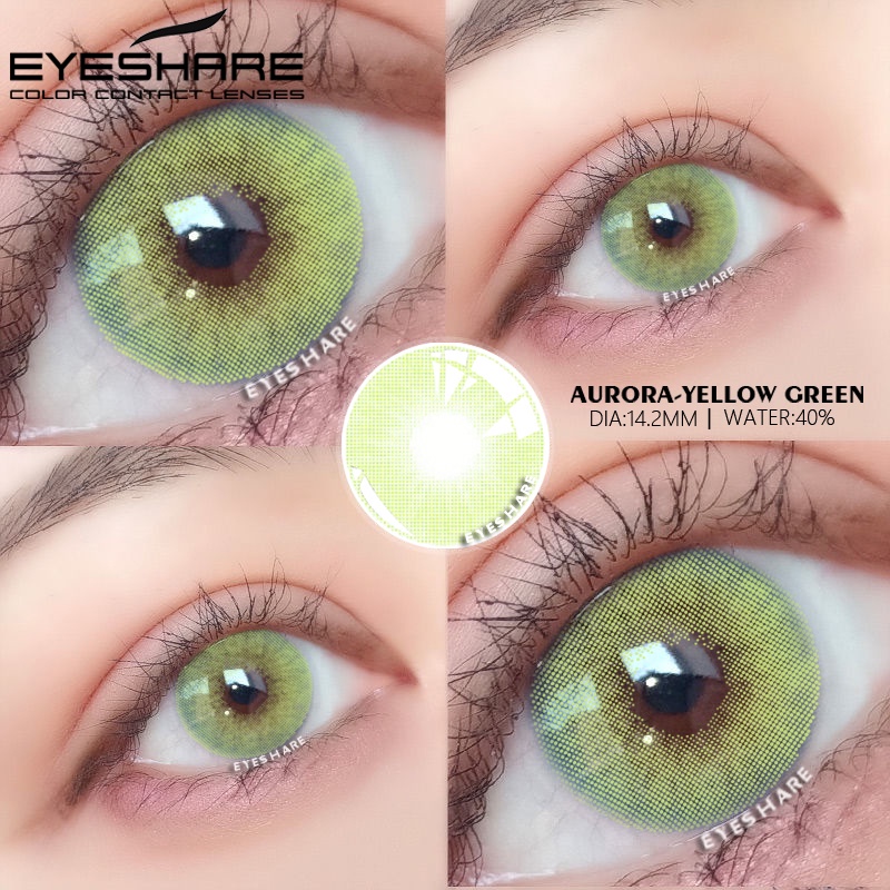 Eyeshare Pcs Uso Anual Lentes De Contacto De Color Para El Maquillaje De Ojos Aspecto Natural