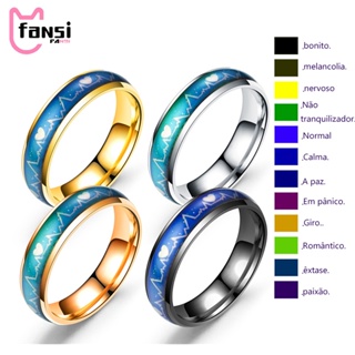 Anillo que cambia de color con el discount humor