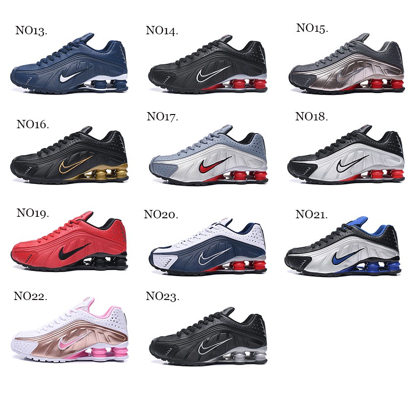 2019 Nuevo Nike Shox R4 Zapatos Deportivos Para Hombre air column Para Correr Talla 40 46 7color Shopee Mexico