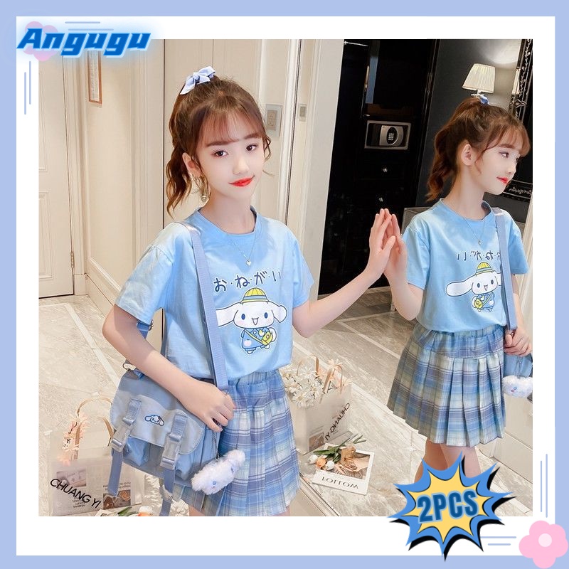 Angugu Trajes Infantiles 2PCS (Top Falda) Conjunto De Verano