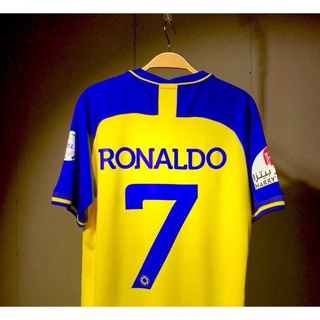  Camiseta de fútbol local Ronaldo 7# 2022/23, Amarillo