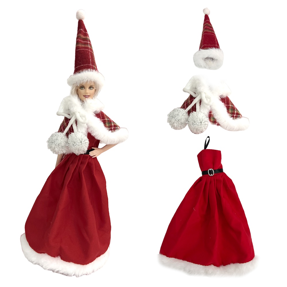 Vestidos de best sale navidad para barbie