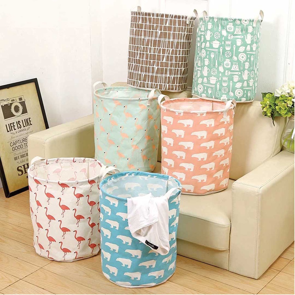 NGHSDO Cesto Ropa Sucia Gran Canasta De Lavandería Impermeable Ropa Sucia Curtper Para La Cesta