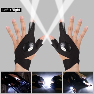 Guantes de trabajo con linterna LED luces recargables guantes