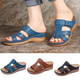 Sandalias De Plataforma Para Mujer Con Punta Abierta Zapatos De Suela  Ultragrueso Para Aumentar El Desgaste De Los Pies PU Superior Impreso Talla  35-43 Sliders