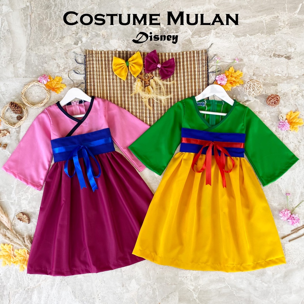 Vestido de discount mulan para niña