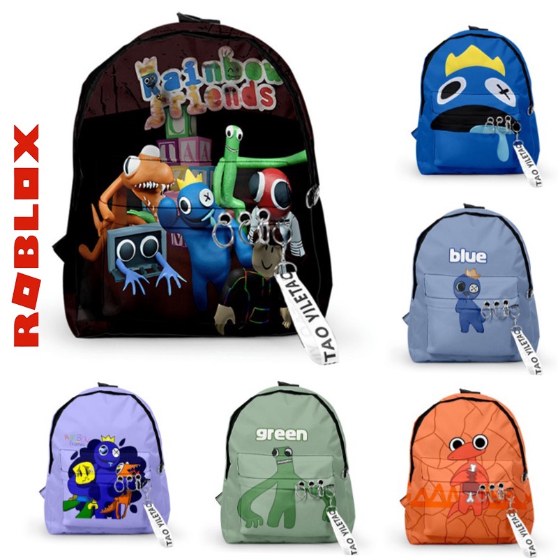 35cm New Roblox Rainbow Friends Backpack Rucksack Schoolbag Travel Kids ...