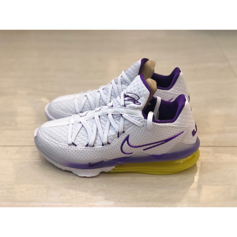 Nike LeBron 17 Low Lakers Men's - CD5007-102/CD5006-102 - US