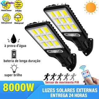 Luz Solar Exterior y Interior, Regulable Luces Solares Led Exterior Jardin  con 2 LáMparas, 4800 mAh, Control Remoto, Para Cobertizo De JardíN, Garaje