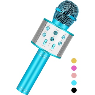 Juguete De Canto Máquina De Karaoke Para Niños, Verde Azul