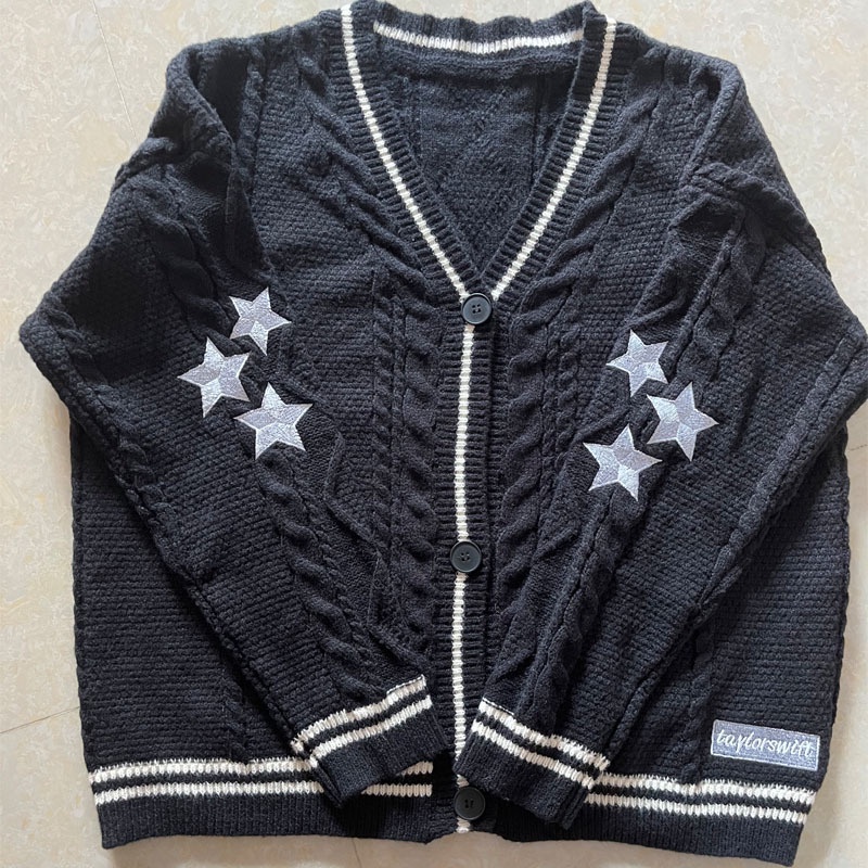 thumbnail image 1 of swift Mismo Estilo folklore taylor Cárdigan De Punto Suéter cardigan, 1 of 5
