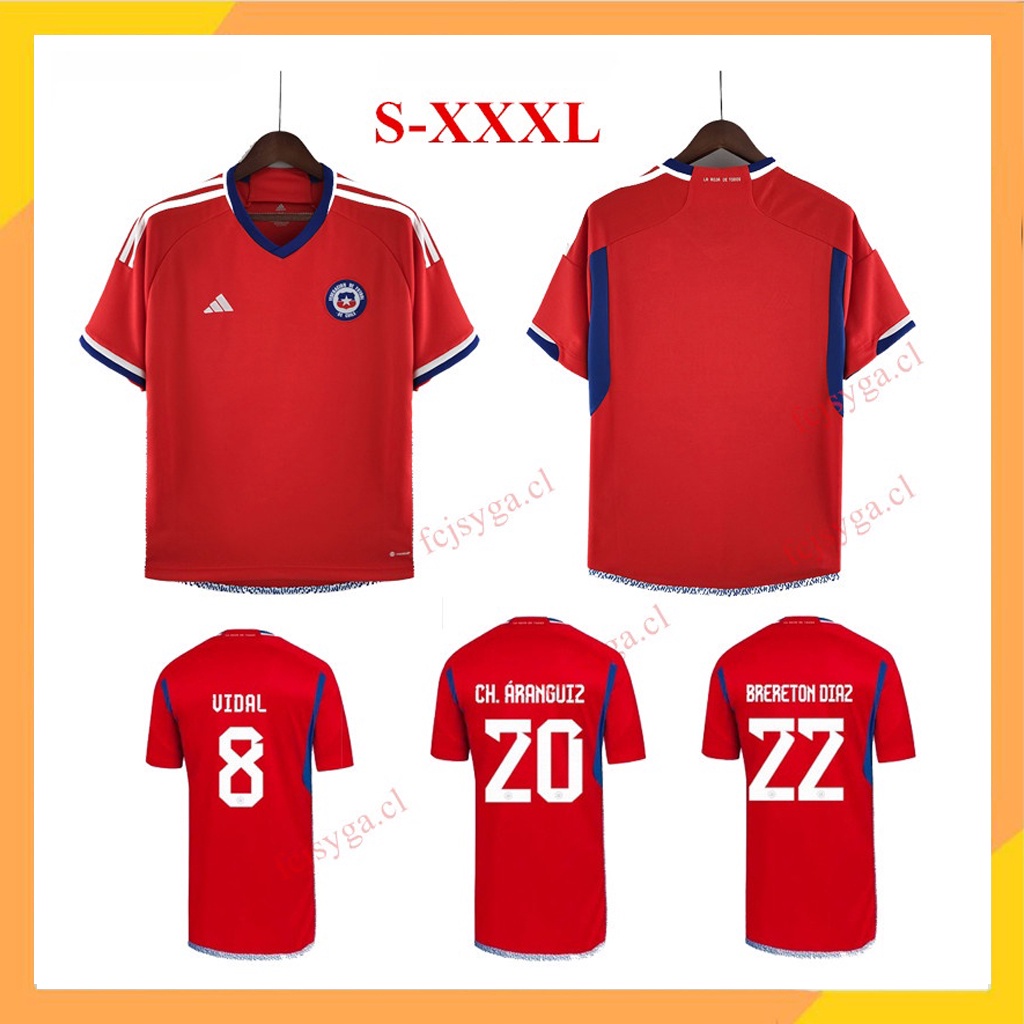 adidas Chile Home Brereton Díaz 22 Jersey 2022-2023 (Official Printing)