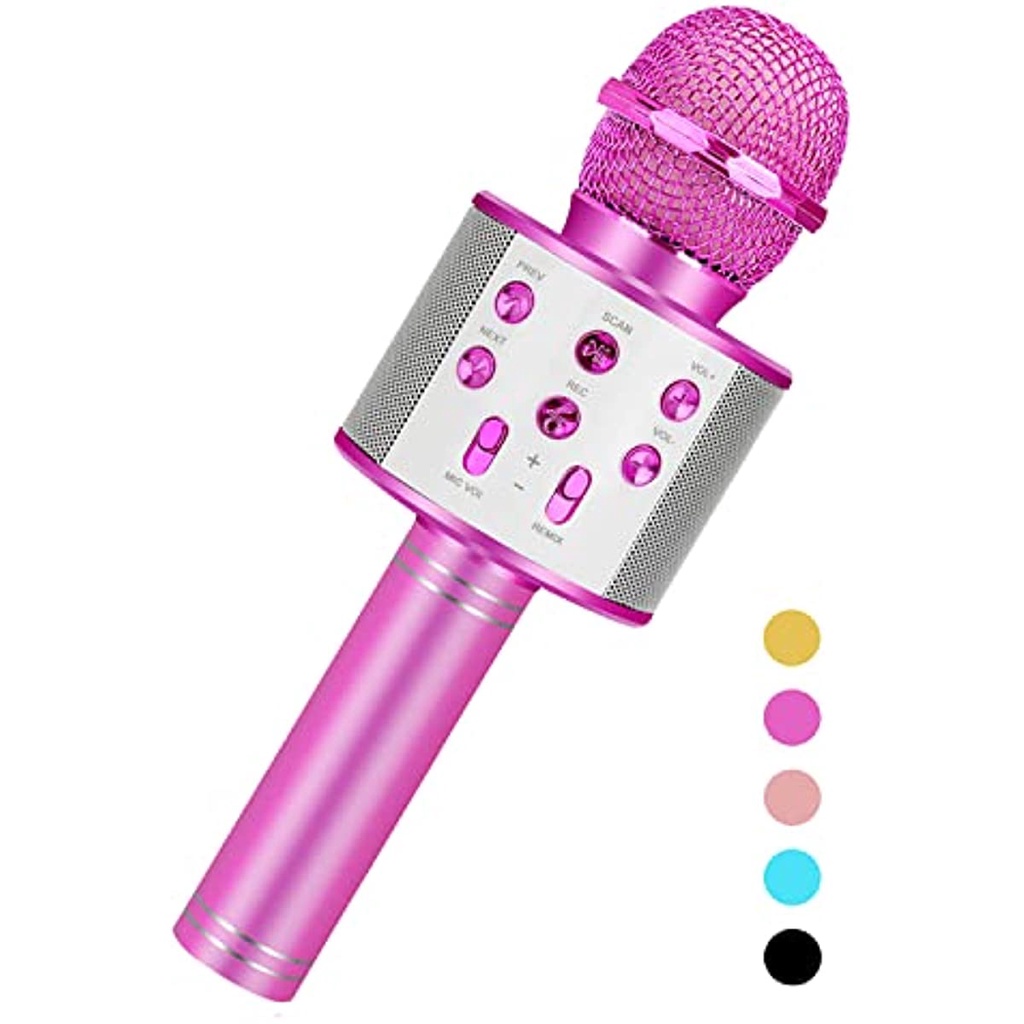 Micrófono Inalámbrico Bluetooth Móvil Karaoke Máquina Para Niños Pequeños  Juguetes De 4 A 12 Años , Cumpleaños De Navidad Regalos De San Valentín