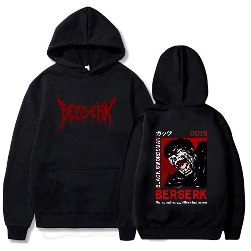 Anime Berserk Guts Funny Hoodie Boys Manga Graphic Vintage Sudaderas Ninas Ropa Grafica Hip Hop Tops Gotico Con Capucha Shopee Mexico