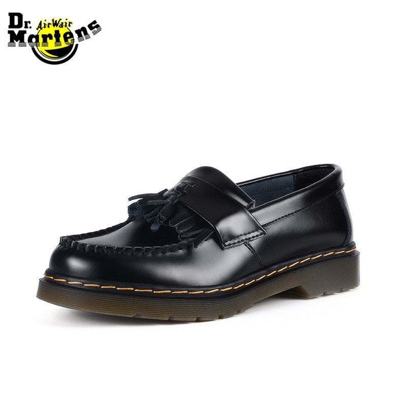 Dr.Martens Mocasines Casuales De Cuero Genuino Para Hombres Y Mujeres Unisex Slip On Borla De 35 46 FWGX