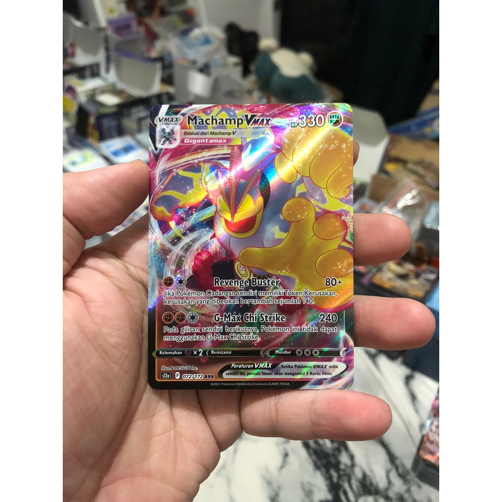 Pokmon Card S10D 033/067 Machamp VMAX RRR (Full Art)  Japanese Sword &  Shield Era  Lightly Played Condition