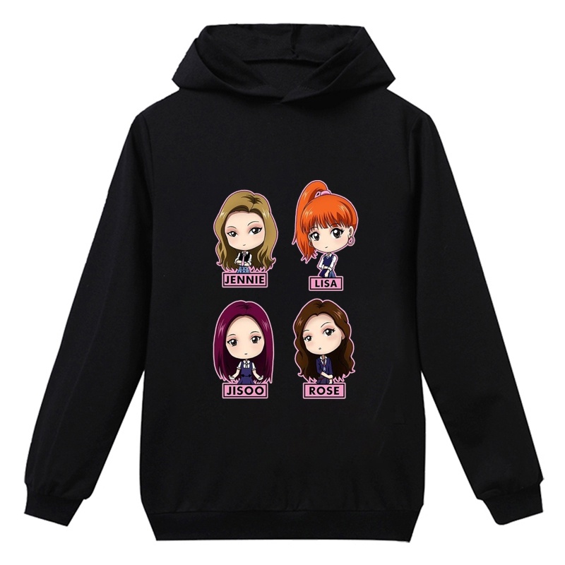 BLACKPINK Nueva Ropa De Dibujos Animados Para Niños Manga Larga