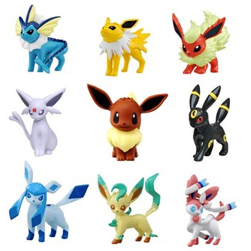 eevee-vaporeon-jolteon-flareon-espeon-umbreon-leafeon-glaceon-con-caja