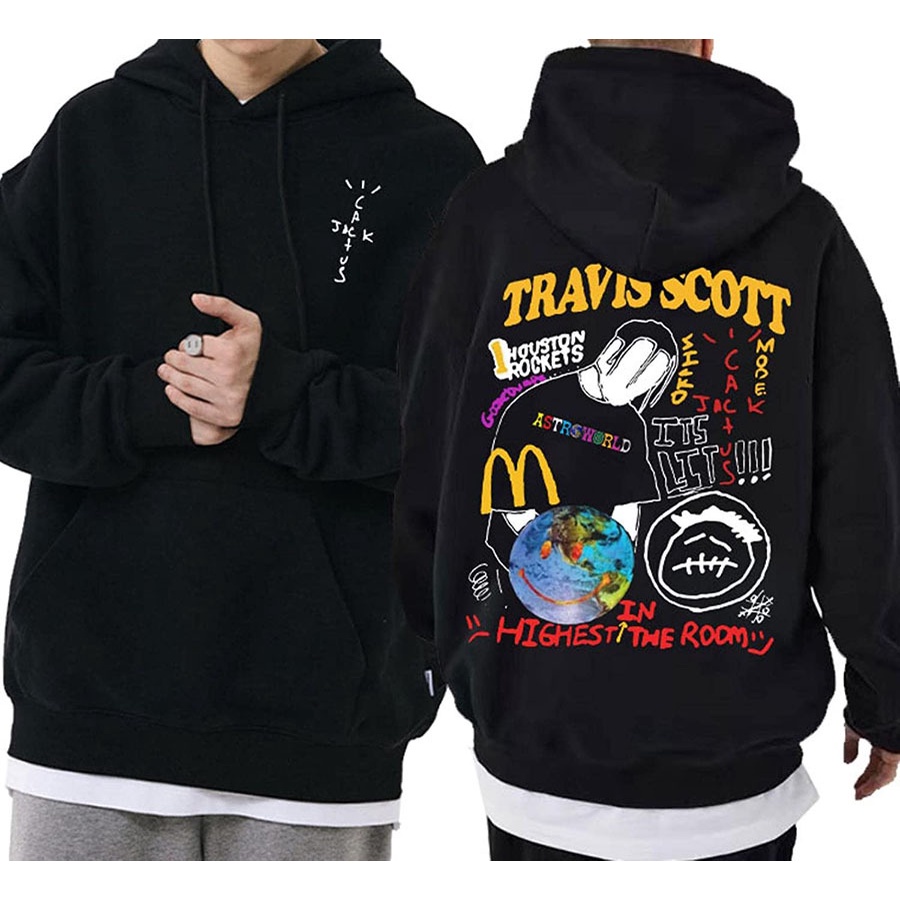 Sudaderas Con Capucha Travis Scotts Cactus Jack Astroworld H Sudadera Casual Top De Vellon Fino T