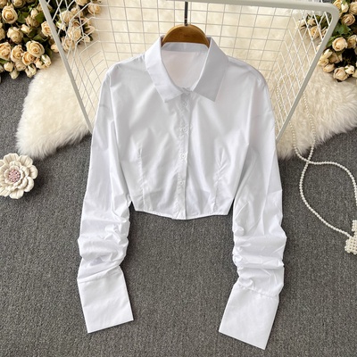 Camisa blanca manga discount larga