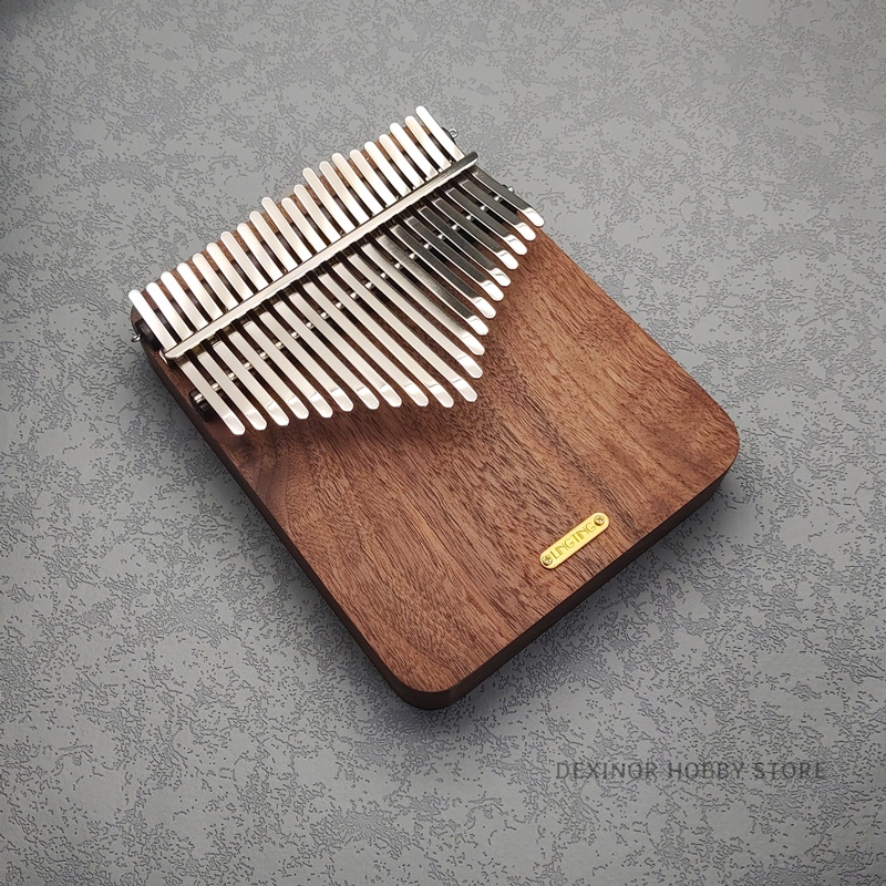 Kalimba LingTing 21 Tasti - Pianoforte Da Pollice In Legno Di Noce Per Principianti E Professionisti