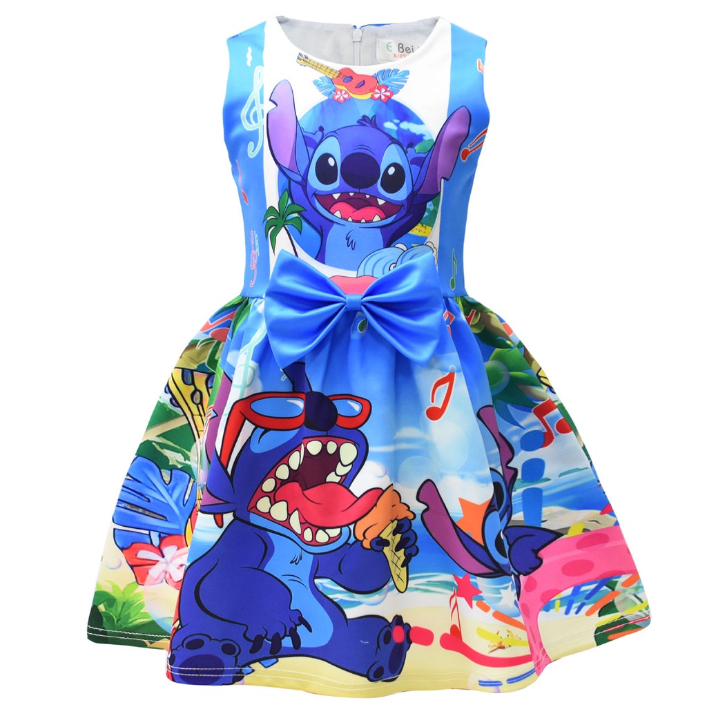 2023 Vestidos De Verano Lilo Y Stitch Disfraz De Princesa Para