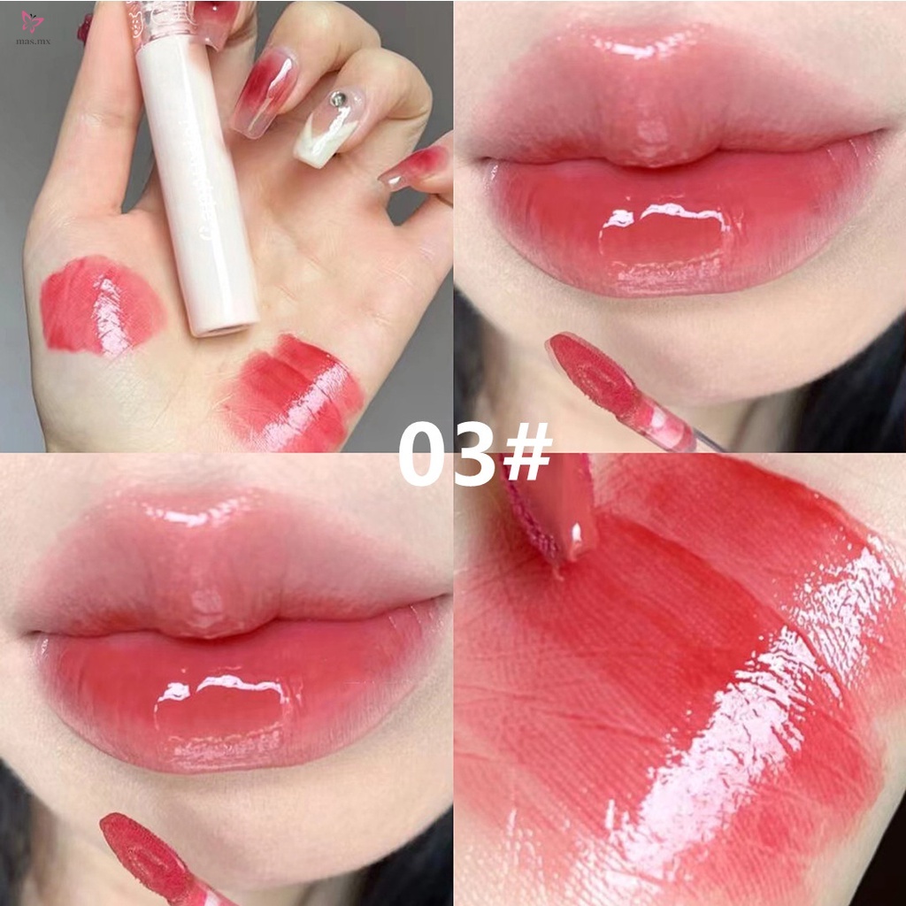 CAPPUVINI Bubble bear Lindo Espejo Agua Brillante Labio Glaseado Lápiz ...
