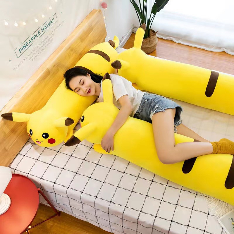 Almohada Larga Pikachu Juguete De Felpa Cama Femenina Grande Para Dormir Linda Decoracion Del Hogar Shopee Mexico