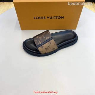 AA 100 % Original ✓ Moda Nueva Louis Vuitton LV Zapatillas Hombre Chanclas  Sandalias