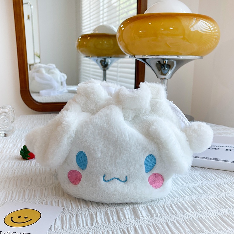 Bolsa De Felpa Kuromi De Sanrio – Bolso De Peluche De 28x18 Cm, Perfecta Para Niños Y Niñas, Regalo De Cumpleaños Original