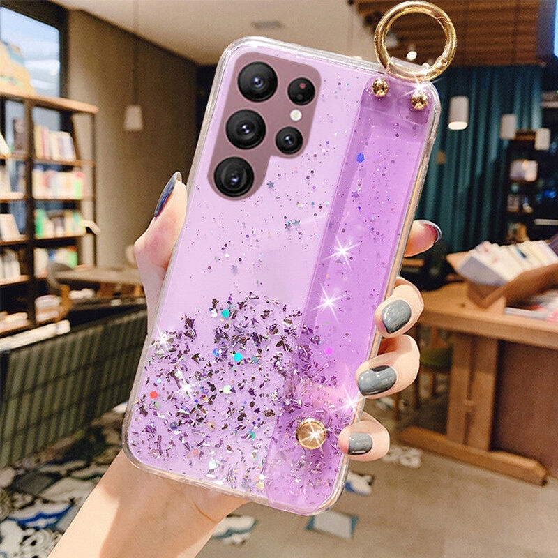 Funda Glitter Brillante Para Motorola Moto G14 - Carcasa Antigolpes Transparente Con Diamantes, Oro Rosa