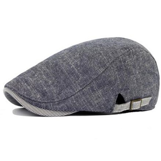 Home-X Sombrero de golf de Newsboy plano para hombre, gorra de lujo Gatsby  vintage (cuadros) negro/gris, Negro/Gris