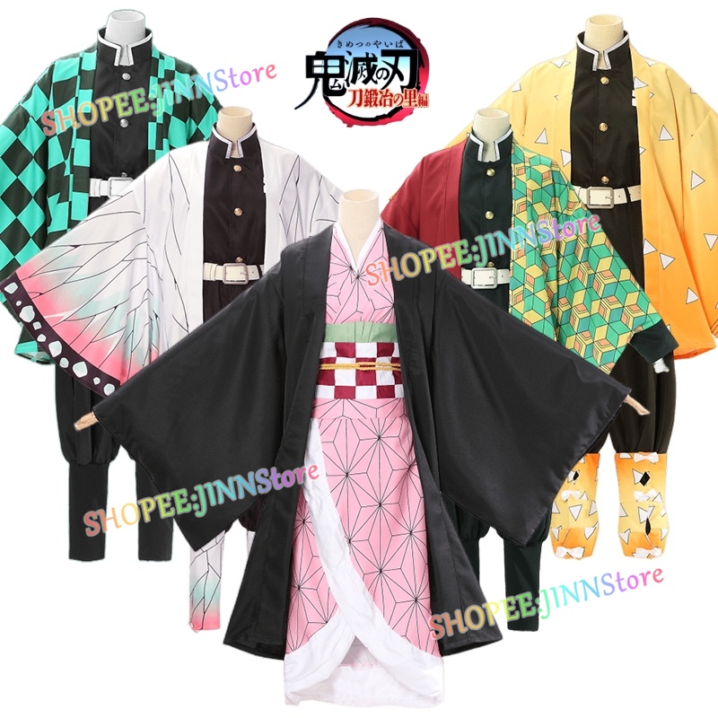  JNCosplay'demon Slayer Traje De Anime Kimono Uniforme Kamado Nezuko