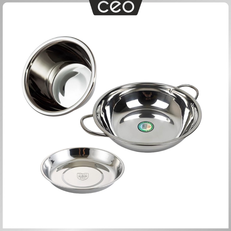 Utensilios de cocina inoxidable Ceo lavabo y platos acero inoxidable de ...