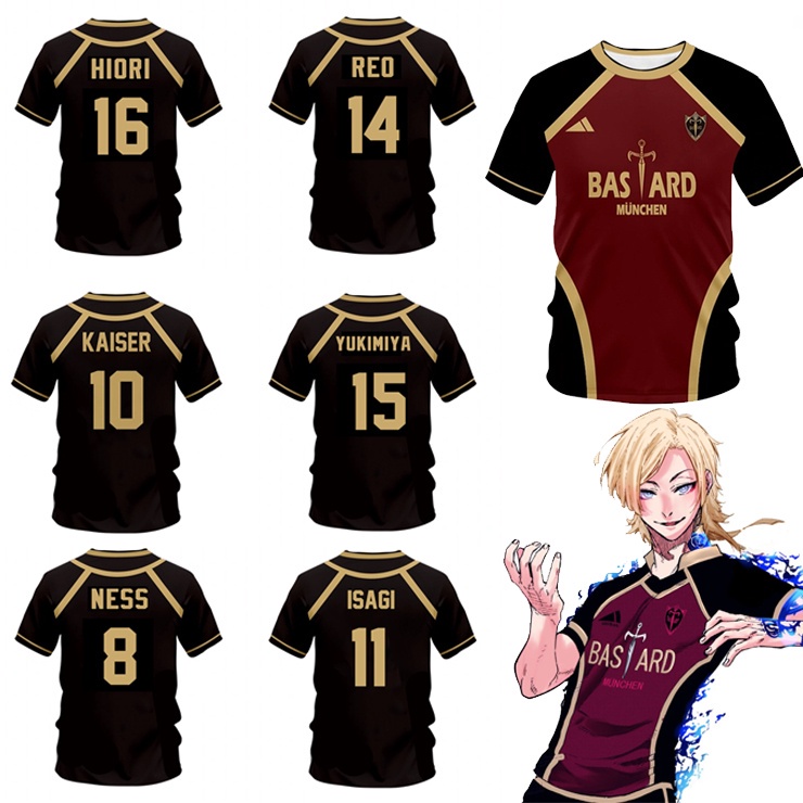 Camiseta Anime Manga Corta Cosplay Bastard Munchen Moda Casual Deportes
