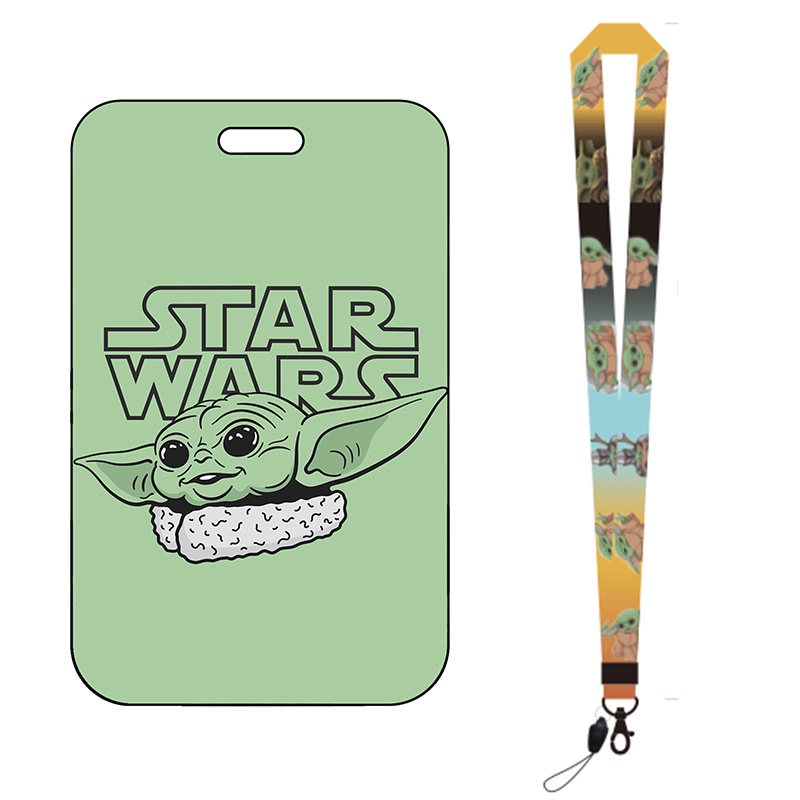 Star Wars Baby Yoda Lanyard ID Holder Llavero Shopee México