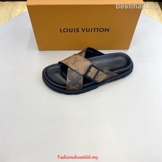 Louis Vuitton LV Slipper Zapatillas De Sandalias De Moda De Alta