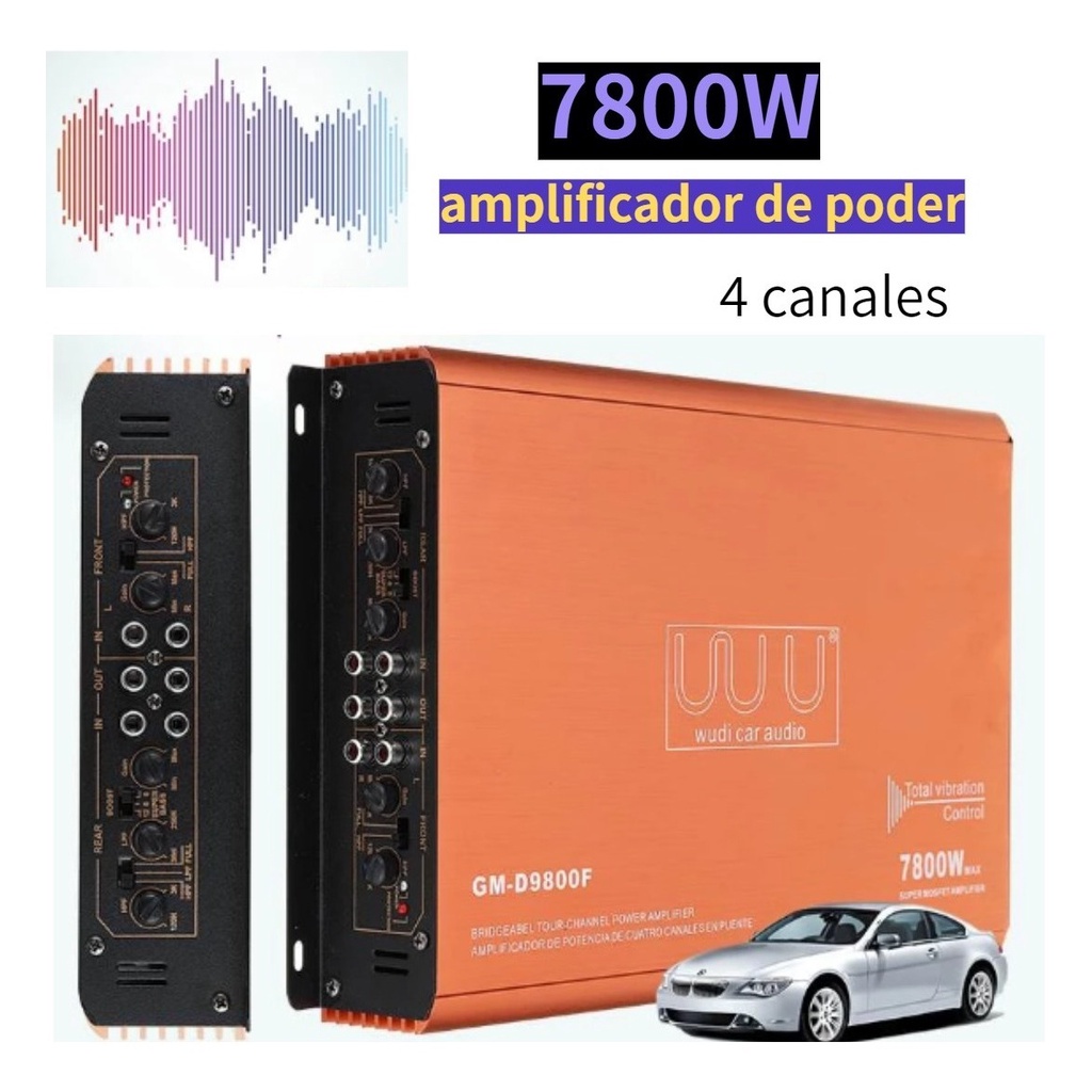 Amplificador de potencia de audio para coche de alta calidad 12V