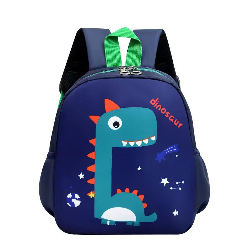 Mochila Para Ninos - Dinosaurio Verde/amarillo | Envío Gratis