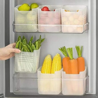 Comprar Organizador para nevera, caja para almacenamiento fresco de  alimentos, puerta lateral para refrigerador, organizador de especias,  frutas y verduras, contenedor de alimentos, almacenamiento de cocina