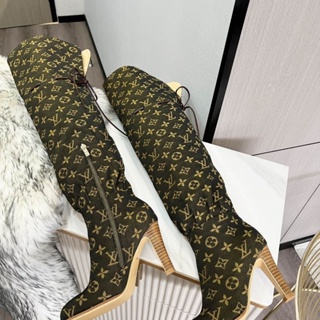 Auténticos Louis Vuitton Counter LV Botas Cortas Calcetines De Alta Calidad Para  Mujer Moda Casual Tacones Altos PAVN