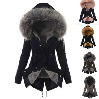 Espesar abrigos de plumas chaqueta de mujer chaqueta de mujer coreana abajo  abrigos largos sueltos abrigos de invierno abrigo frío chaqueta de globo